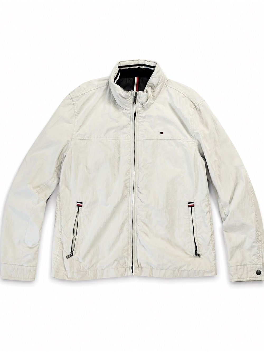 VINTAGE (2005): Tommy Hilfiger Off-White Lightweight Windbreaker Jacket